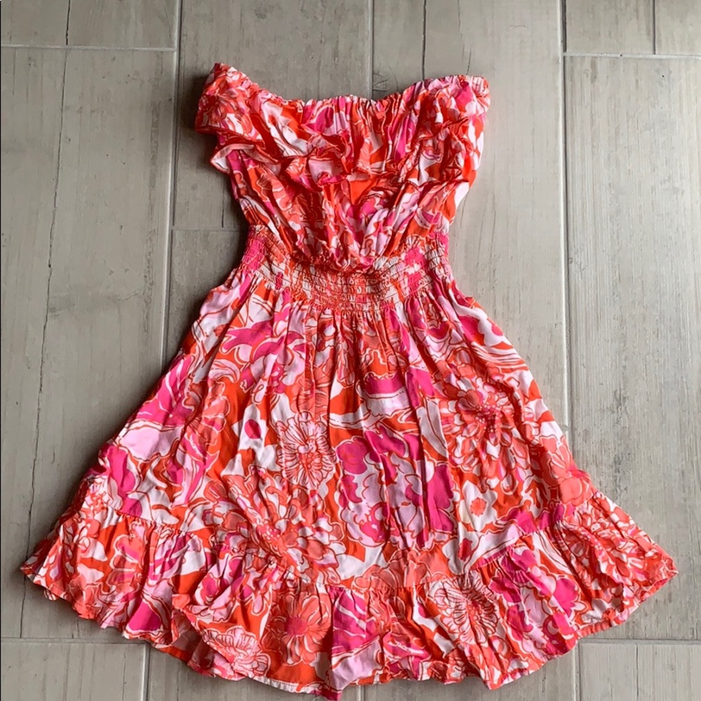 Lilly Pulitzer strapless dress